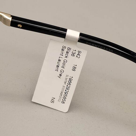 New Saint Laurent SL M78/F 002 Black Plastic Oversized Sunglasses Grey Lens - Picture 7 of 12